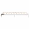 vidaXL Cadre de lit avec tables de chevet Blanc 90 x 220 cm Pin massif