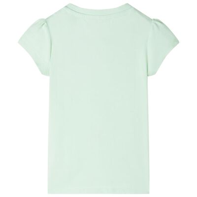 T-shirt enfant à manches courtes vert tendre 104