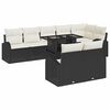 vidaXL Ensemble de canap&eacute; de jardin 9 pc Noir Poly rotin