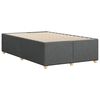 vidaXL Cadre de lit sans matelas gris fonc&eacute; 120x200 cm tissu