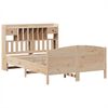 vidaXL Lit biblioth&egrave;que sans matelas 140x190 cm bois de pin massif