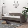 vidaXL Lit avec &eacute;clairage USB Taupe Tissu 90x200 cm