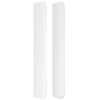 vidaXL T&ecirc;te de lit &agrave; LED Blanc 183x16x118/128 cm Similicuir