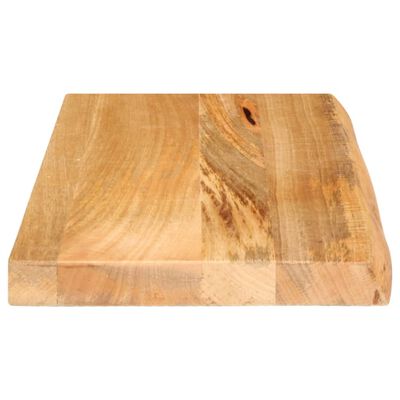 vidaXL Dessus de table à bord vivant 50x30x2,5 cm bois massif manguier