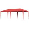 vidaXL Tente de f&ecirc;te Rouge 600 x 300 x 255 cm PE et acier