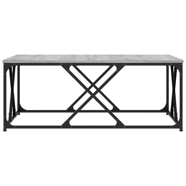 vidaXL Table basse sonoma gris 100x100x40 cm bois d'ing&eacute;nierie