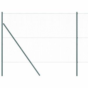 vidaXL Fixation au sol hexagonale 10 x 1,5 m Acier recouvert de PVC