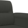 vidaXL Canap&eacute; &agrave; 3 places Gris fonc&eacute; 210 cm Tissu microfibre