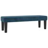 vidaXL Sommier &agrave; lattes de lit et matelas Bleu fonc&eacute; 140x190cm Velours