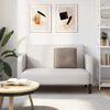 vidaXL Coussin de Dos Taupe 50 x 45 cm Tissu en microfibre