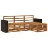 vidaXL Ensemble de canap&eacute;s d'ext&eacute;rieur 4 pcs Naturel