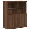 vidaXL Buffet ch&ecirc;ne marron 81x37x100 cm bois d'ing&eacute;nierie
