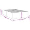 vidaXL Cadre de lit sans matelas gris 140x190 cm similicuir