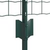 vidaXL Cl&ocirc;ture avec poteau Vert 0,6 x 10 m Acier et PVC