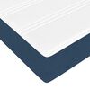 vidaXL Cadre de lit avec matelas Bleu 120 x 200 cm tissu