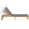 vidaXL Transat 2 pcs Marron Bois d'Acacia Massif
