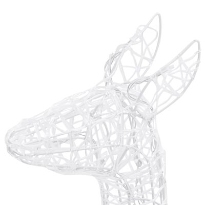 vidaXL Famille de rennes de décoration Acrylique 300 LED blanc froid