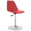 vidaXL Chaises &agrave; manger pivotantes lot de 2 rouge PP