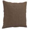 vidaXL Ensemble de canap&eacute;s 2 pcs avec coussins marron tissu