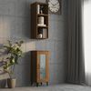 vidaXL Armoire murale ch&ecirc;ne marron 34,5x32,5x90 cm bois d'ing&eacute;nierie