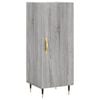 vidaXL Buffet Sonoma gris 34,5x34x90 cm Bois d'ing&eacute;nierie
