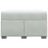 vidaXL Sommier &agrave; lattes de lit et matelas Gris clair 120x200cm Velours