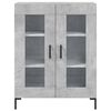 vidaXL Buffet gris b&eacute;ton 69,5x34x90 cm bois d'ing&eacute;nierie