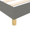 vidaXL Cadre de lit gris fonc&eacute; 90x200 cm tissu