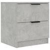 vidaXL Tables de chevet 2 pcs Gris b&eacute;ton Bois d'ing&eacute;nierie