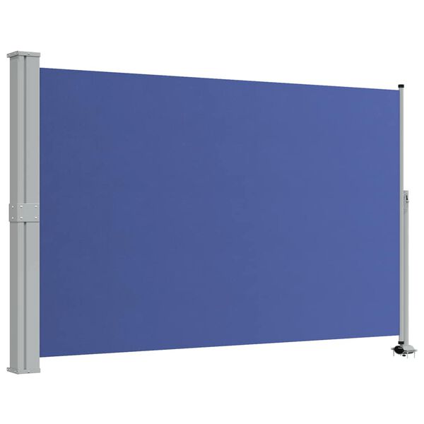 vidaXL Auvent latéral rétractable de patio 160x300 cm Bleu