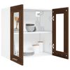 vidaXL Vitrine suspendue "Lyon" Ch&ecirc;ne brun 60 x 31 x 60 cm Bois d'ing&eacute;nierie