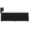 vidaXL Sommier &agrave; lattes de lit et matelas Noir 80x200 cm Velours