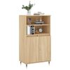 vidaXL Buffet haut Ch&ecirc;ne sonoma 60x36x110 cm Bois d'ing&eacute;nierie