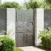 vidaXL Porte de Jardin Noir 85 x 180 cm Acier enduit de poudre