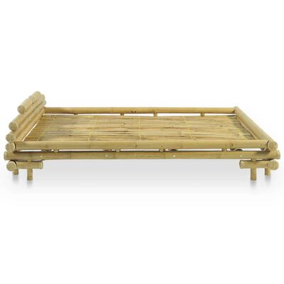 vidaXL Cadre de lit sans matelas bambou 140x200 cm