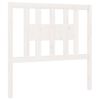 vidaXL T&ecirc;te de lit Blanc 96x4x100 cm Bois massif de pin