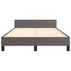 vidaXL Cadre de lit sans matelas gris 120x200 cm similicuir