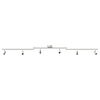 vidaXL Spot de plafond Nickel 176,5 x 9,5 x 14 cm Acier