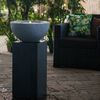 HEISSNER Cubo&iuml;de de fontaine de terrasse 39x39x68 cm Noir