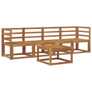 vidaXL Ensemble de canap&eacute;s d'ext&eacute;rieur 5 pcs Naturel
