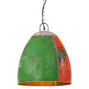 vidaXL Lampe suspendue industrielle 25 W Multicolore Ronde 42 cm E27