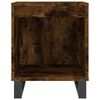 vidaXL Table de chevet ch&ecirc;ne fum&eacute; 40x35x50 cm bois d&rsquo;ing&eacute;nierie
