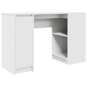 vidaXL Bureau blanc 120x42x76 cm bois d'ing&eacute;nierie