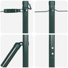 vidaXL Poteau de cl&ocirc;ture. 26 pcs Vert 3,2 x 3,2 x 200 cm