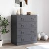 vidaXL Buffet anthracite 67x39x83 cm acier