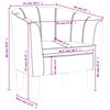 vidaXL Fauteuil gris similicuir