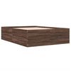 vidaXL Cadre de lit sans matelas ch&ecirc;ne marron 140x200 cm