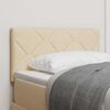 vidaXL T&ecirc;te de lit Cr&egrave;me 80 cm tissu