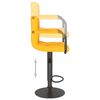 vidaXL Tabourets de bar lot de 2 jaune moutarde velours