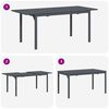 vidaXL Ensemble de salle &agrave; manger pour jardin 7 pcs Marron polyrotin